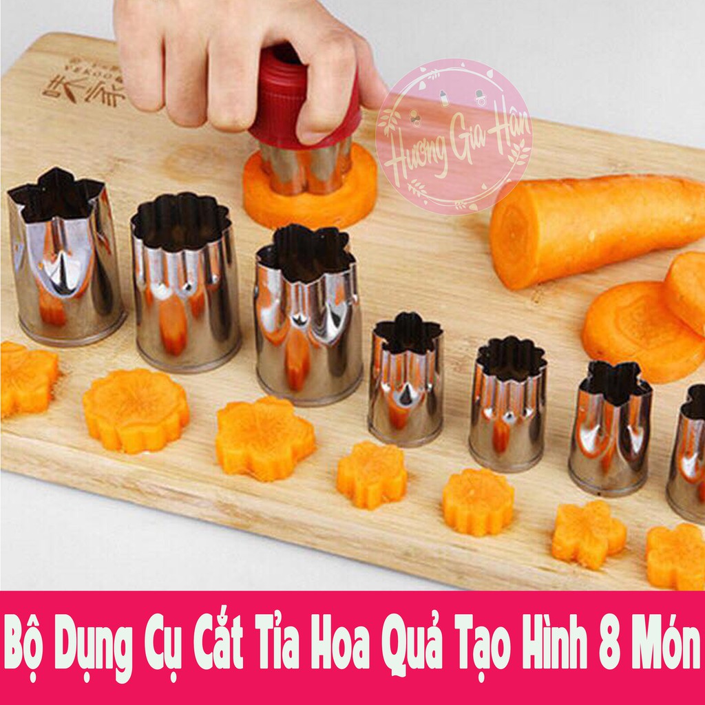 BỘ DỤNG CỤ TỈA RAU CỦ QUẢ 8 MÓN ĐA NĂNG TIỆN DỤNG - BỘ KHUÔN TẠO H2INH RAU CỦ QUẢ ĐA NĂNG TIỆN LỢI