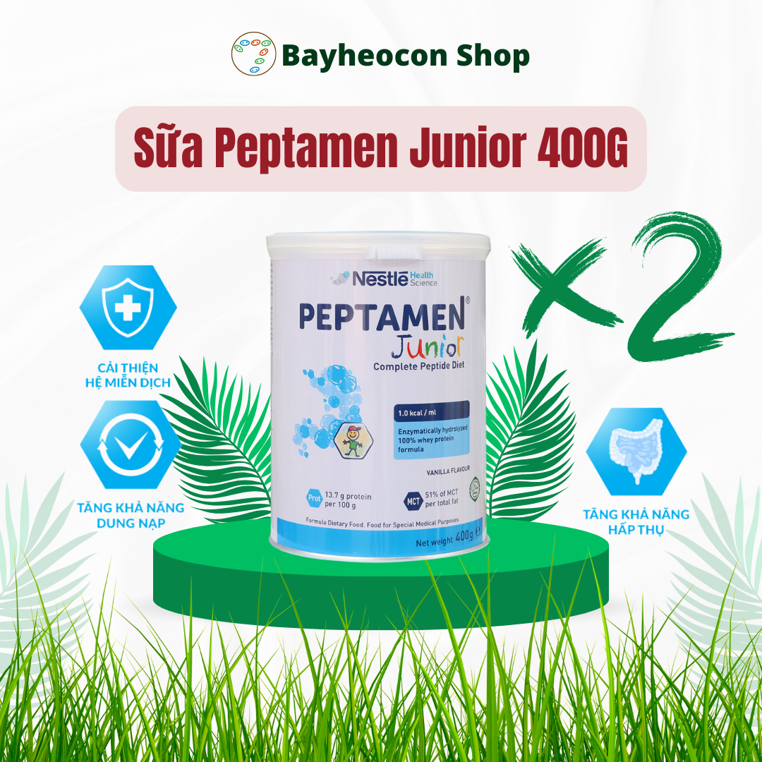 Combo 02 lon sữa nestlé peptamen junior 400g