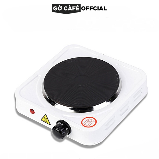 Bếp điện mini 500W dùng ấm pha cà phê Moka pot, pha trà