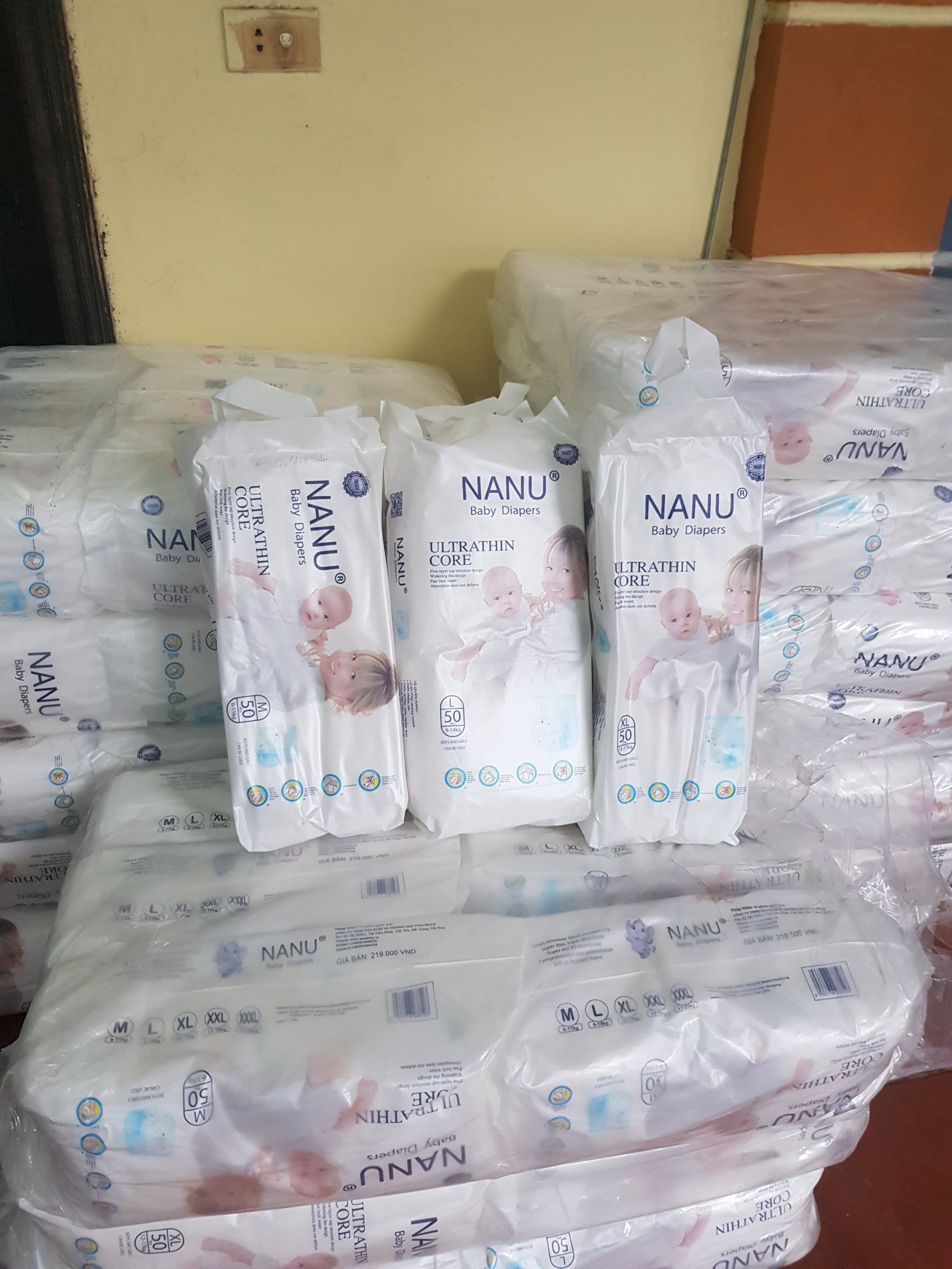 (SẴN HÀNG)Bỉm NANU 50 Miếng Đủ Size S/M/L/XL/XXL/XXXL