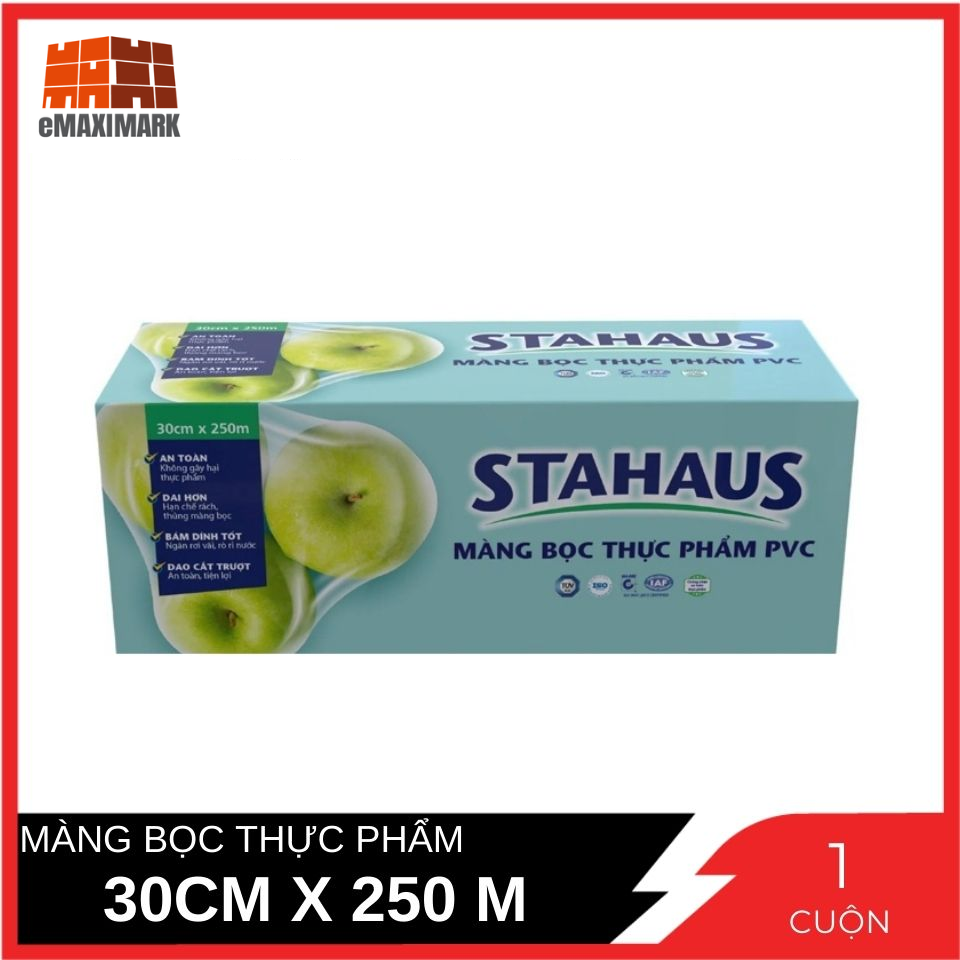 Màng bọc thực phẩm pvc stahaus cuộn 30cmx250m
