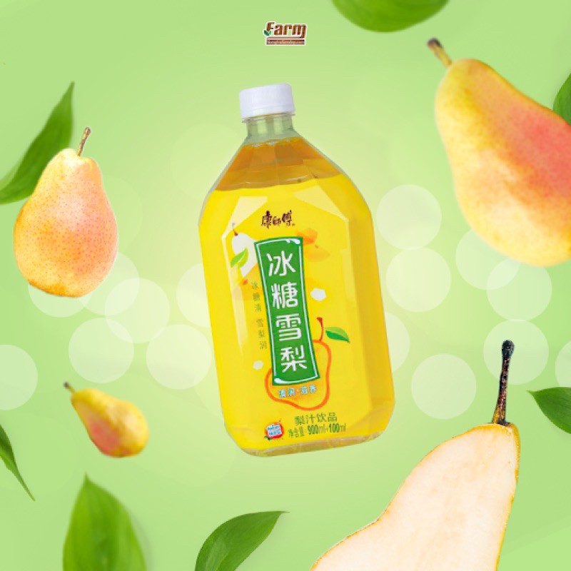 Nước ép lê chưng đường phèn đài loan 1 lít - nước lê giải khát mùa hè cực đã