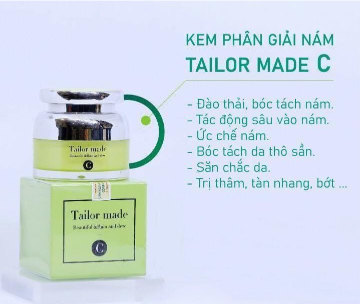 Kem sạch nám Tailor Made C 35gr xanh lá