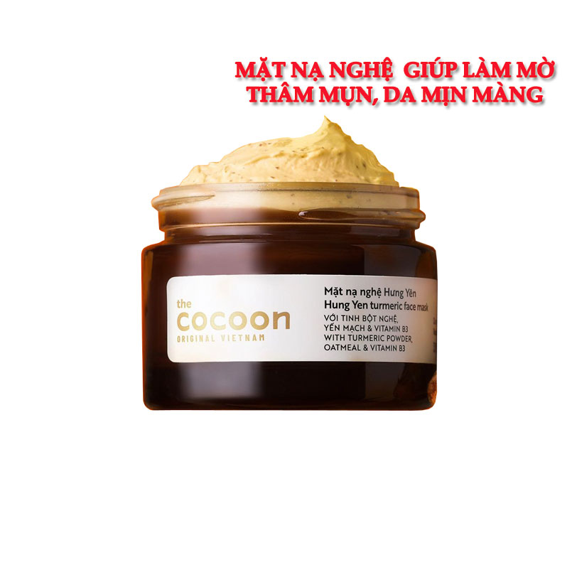 Mặt nạ nghệ Hưng Yên Cocoon 30ml 100ml sạch mụn mờ thâm