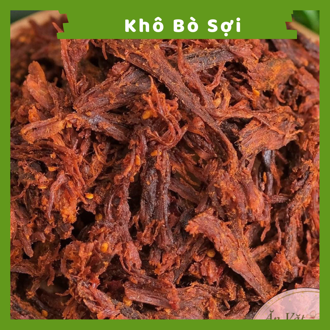 Khô Bò Sợi Đặc Biệt 200g - Chuẩn Vị Hồng Ngự - Bách Hoá Nhà Bắp