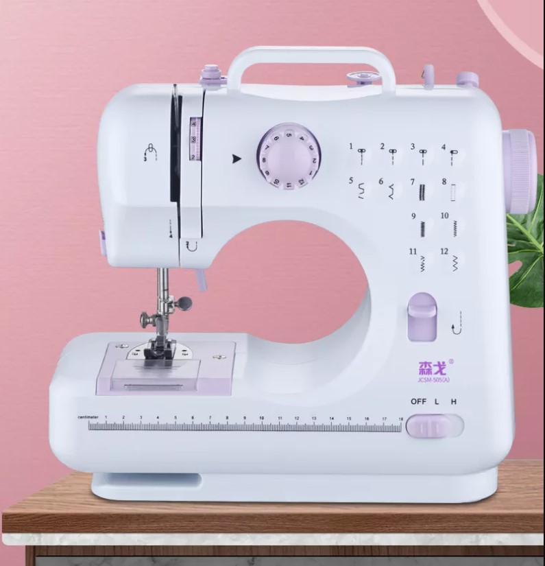 Máy may Nhật Bản, Máy may mini gia đình 12 kiểu may FHSM 505A. Dễ dàng sử dụng. Bảo hành 12 tháng.