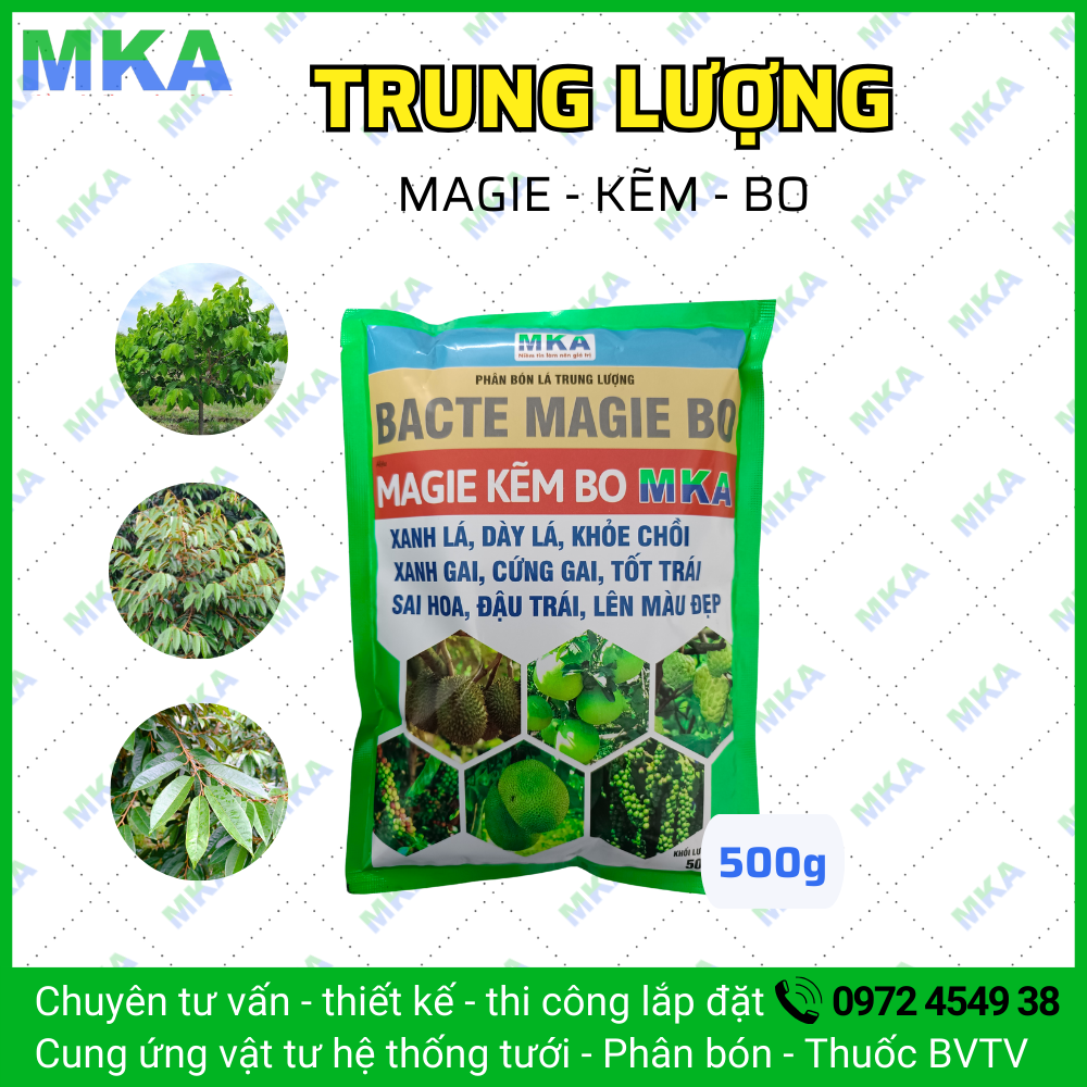 Phân bón lá trung lượng Magie kẽm bo Mekongagri - 500g