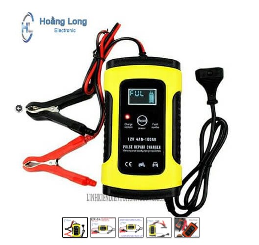Bộ sạc bình ắc quy 12v5a 100ah foxsur tự ngắt khi đầy