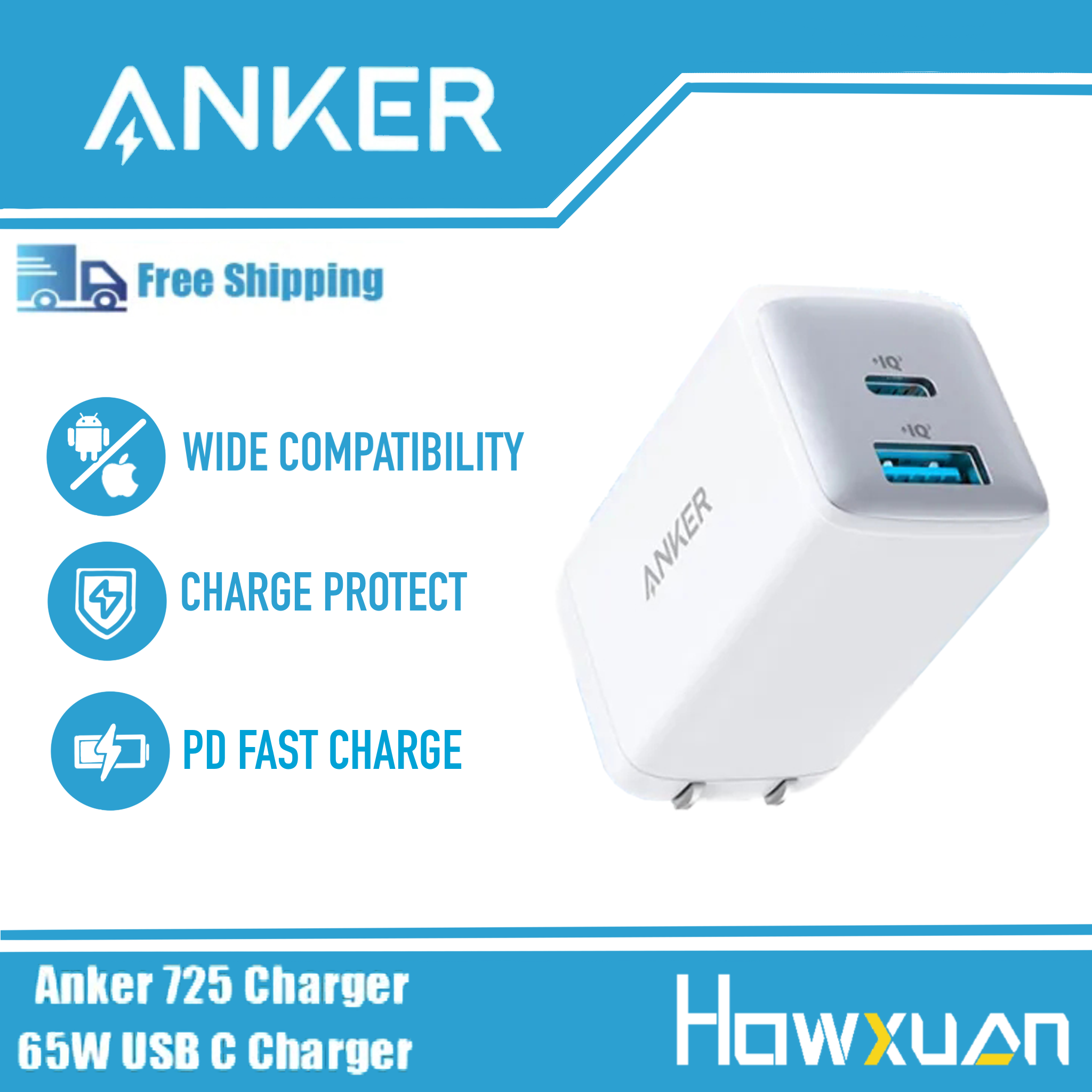 Anker Powerport III 65W/Nano 20W PD Bộ sạc Doraemon đồng thương hiệu với  ANKER POWERLINE III USB-C đến cáp USB-C  100W 