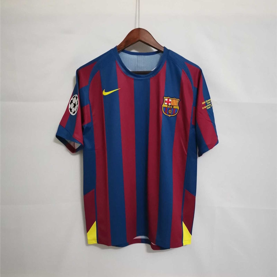 Ronaldinho 05 retro classic 06 football clothing ronaldinho messi football jersey custom printed
