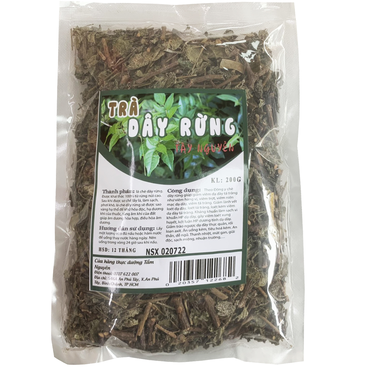 Trà dây tây nguyên loại 1 gói 200gram