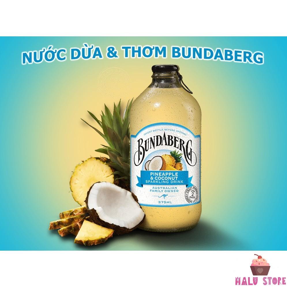 [HCM]NƯỚC ÉP TRÁI CÂY NGUYÊN CHẤT BUNDABERG VỊ DỨA MIX DỪA ÚC CHAI 375ml