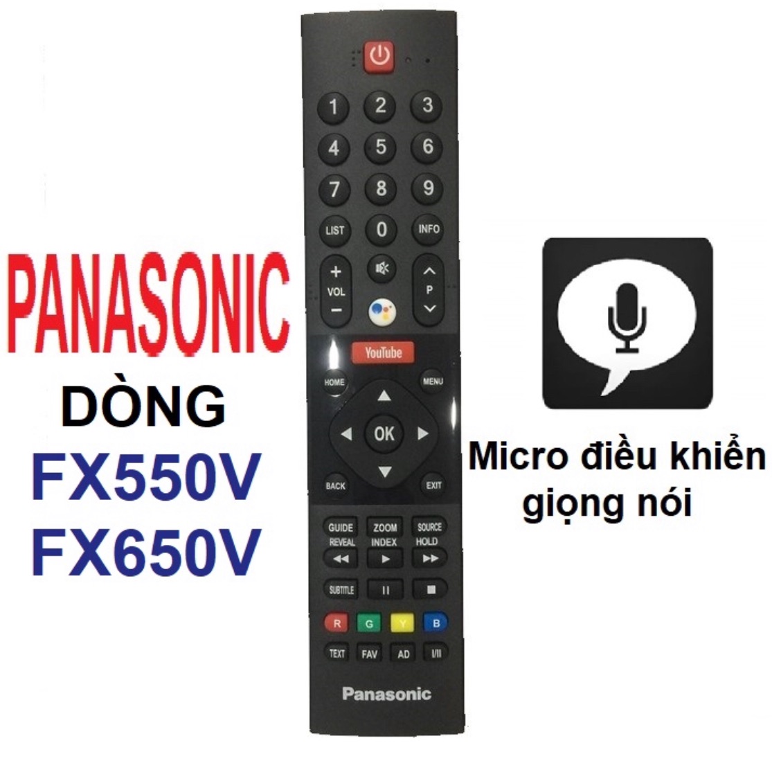 Điều khiển panasonic giọng nói yotobe