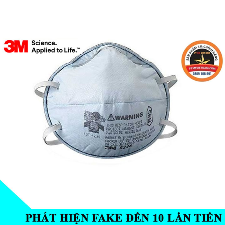3m 8246 r95 chống độc , chống bụi mịn , chống hoá chất , chống khuẩn và virus.