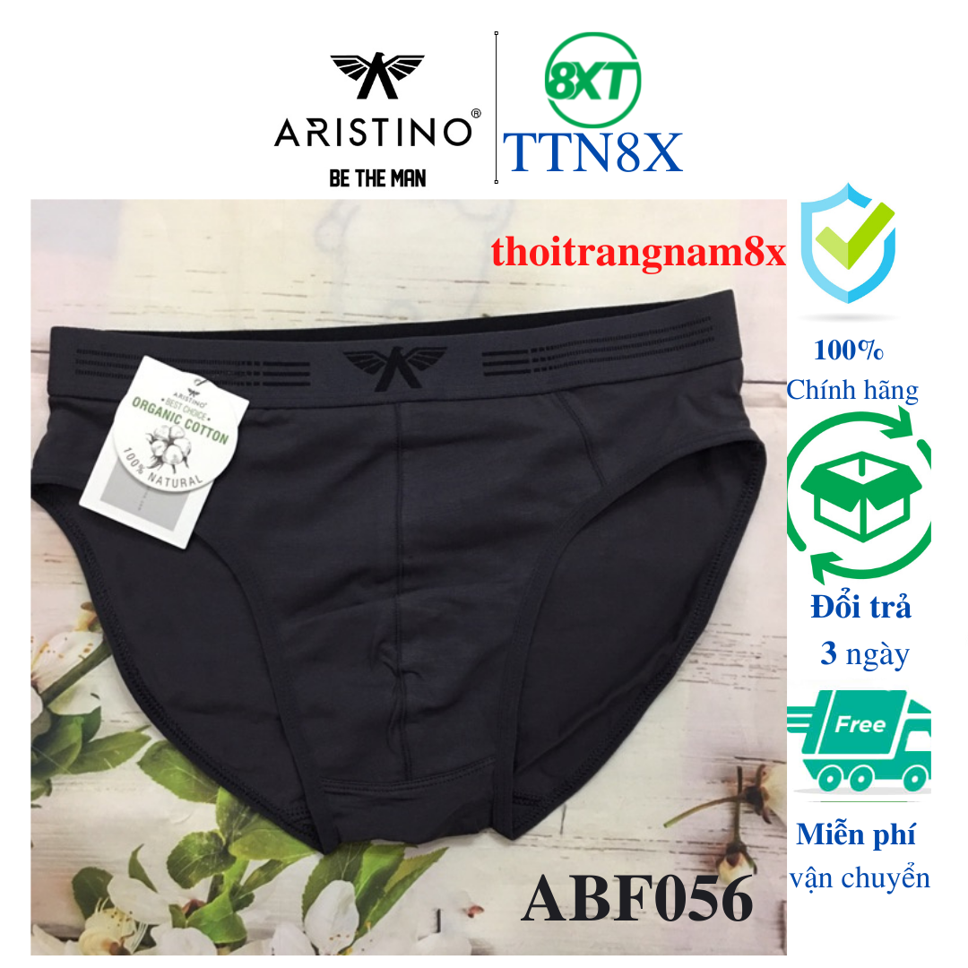 quần lót nam tam giác ⚡ARISTINO⚡ kháng khẩu, khử mùi bảo vệ sức khỏe nam giới logo ĐẠI BÀNG- ABF056
