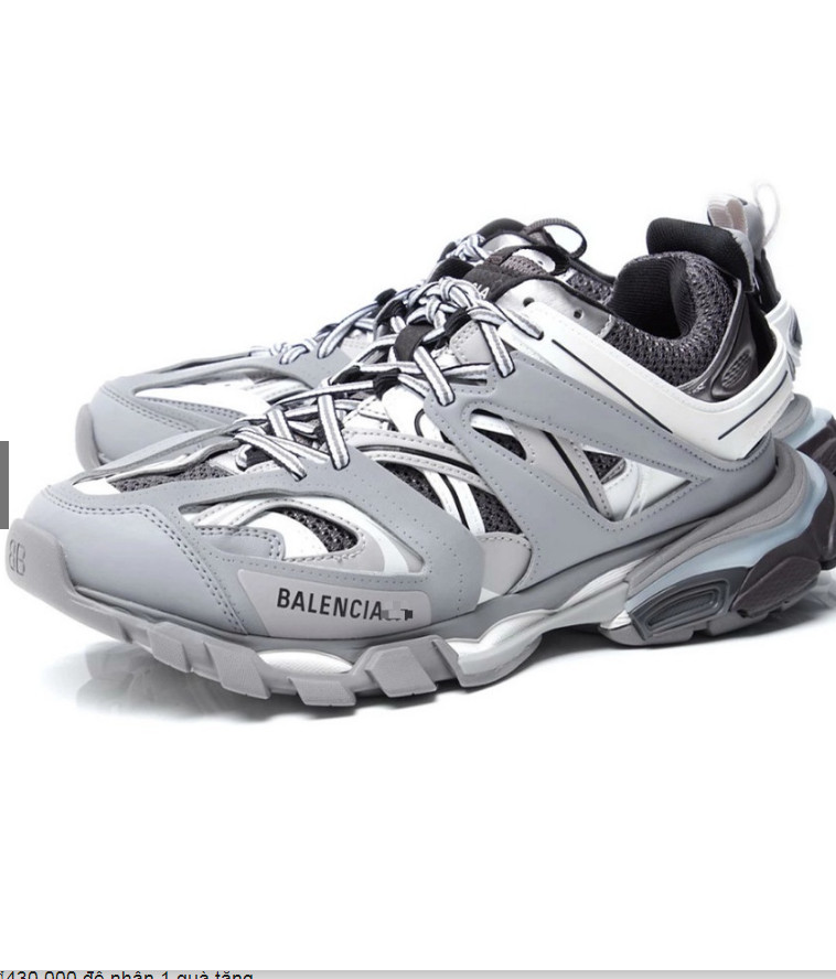 Giày thể thao nam nữ giày sneaker track 3.0 màu xám