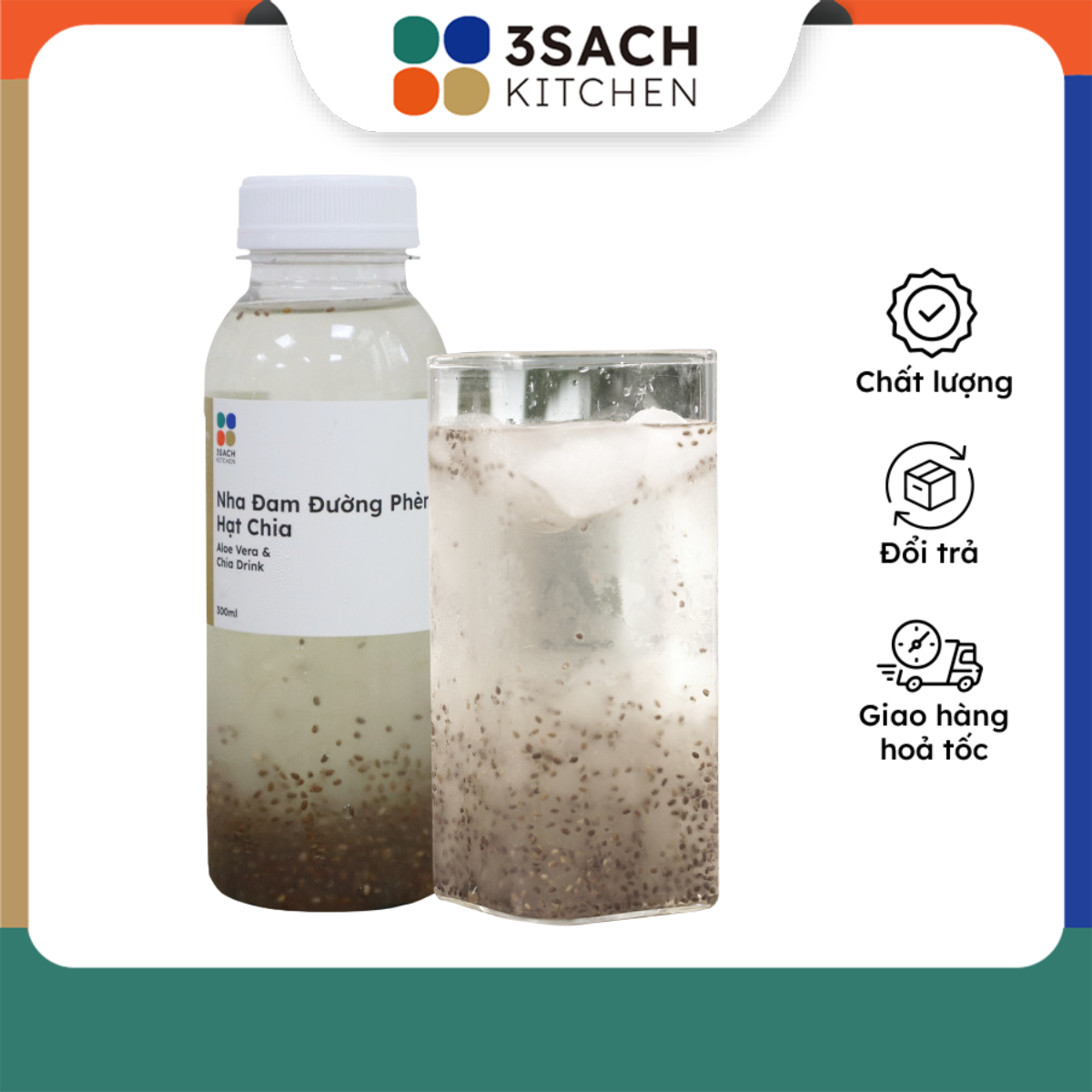 Nha Đam Đường Phèn Hạt Chia 3Sach Kitchen