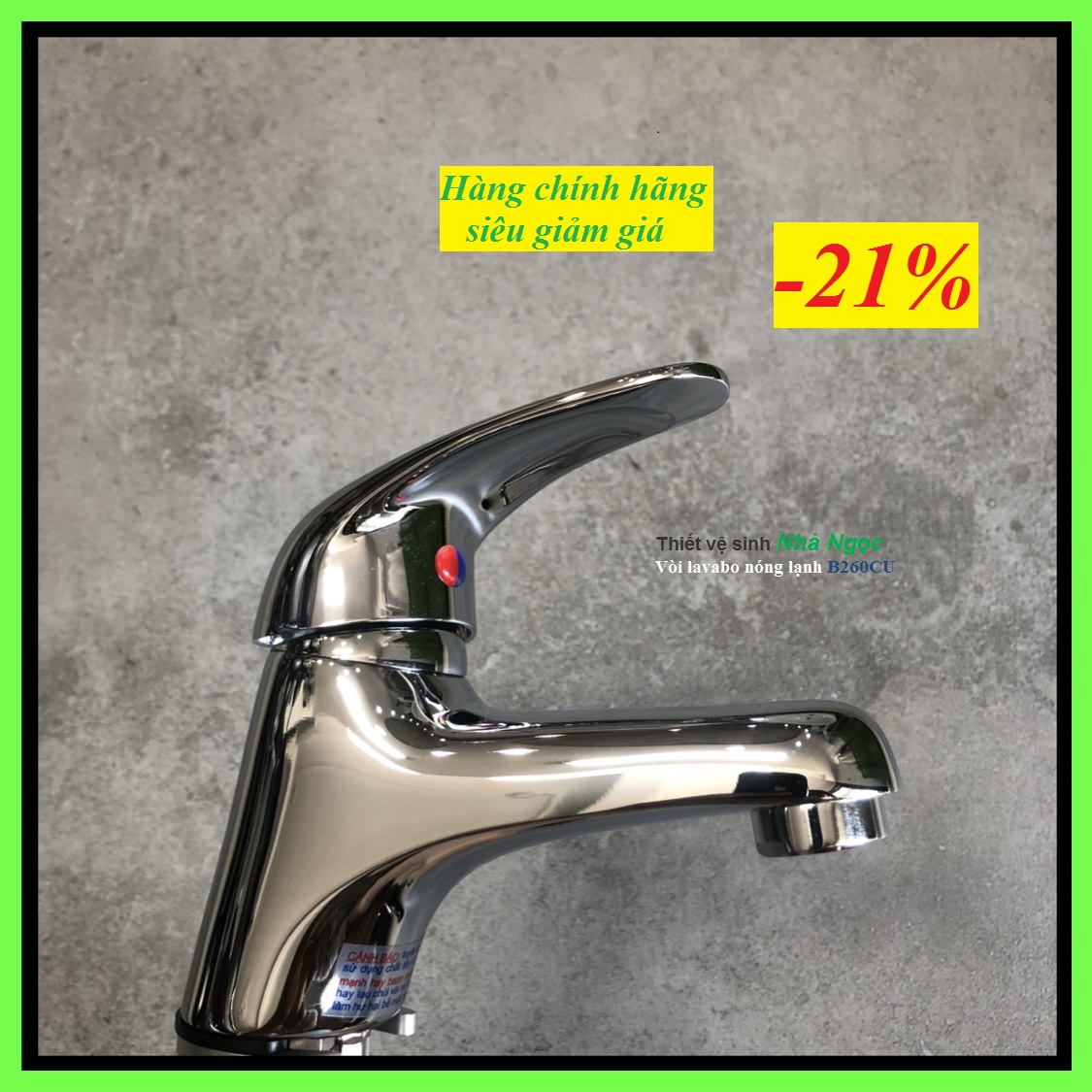 Vòi lavabo nóng lạnh Caesar B260CU, hàng chính hãng, giá rẻ