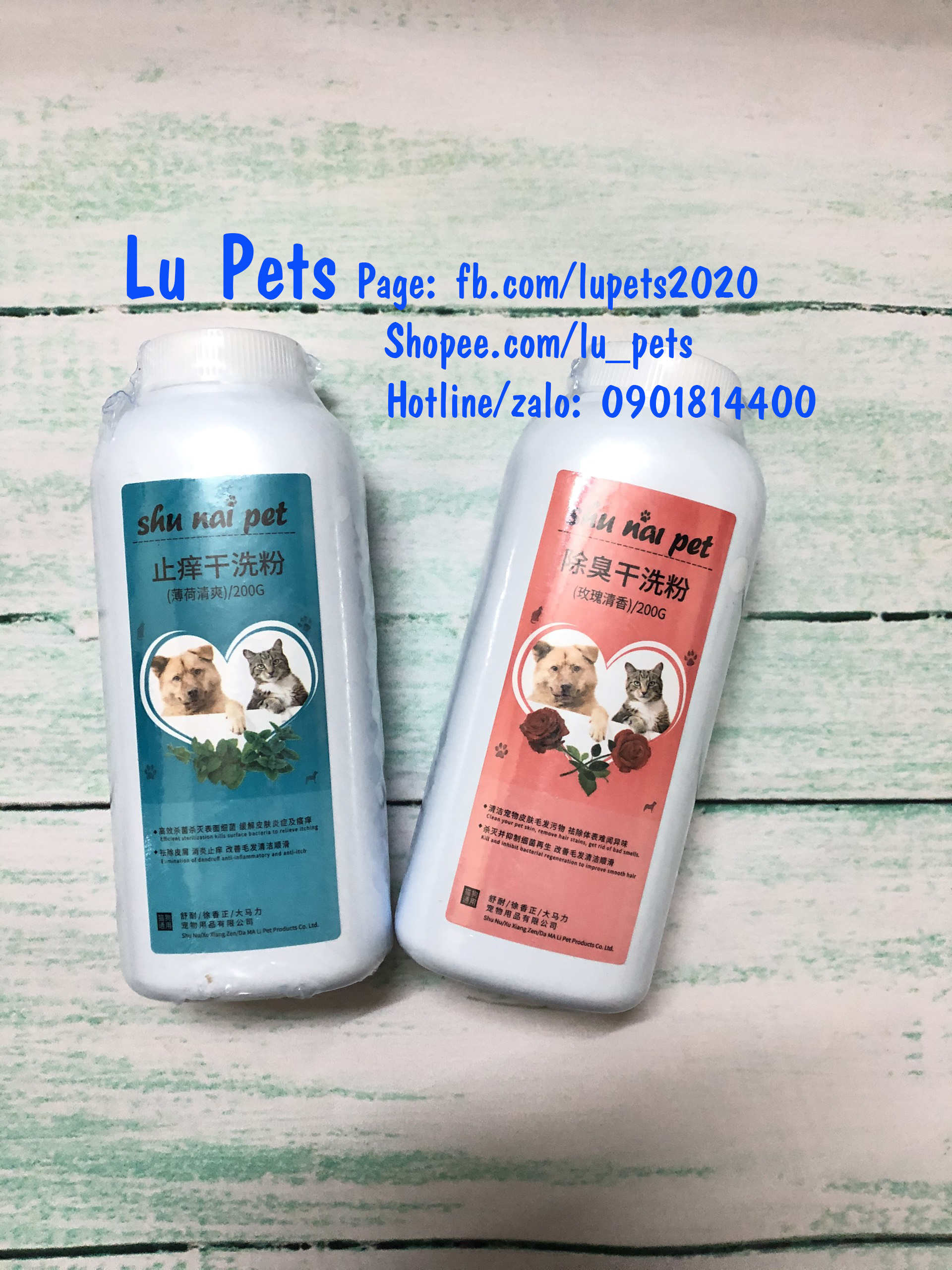 Sữa tắm khô Pet Dry Cleaning Powder | sữa tắm khô cho thú cưng,không cần tắm lại với nước Pet Dry Cleaning Powder