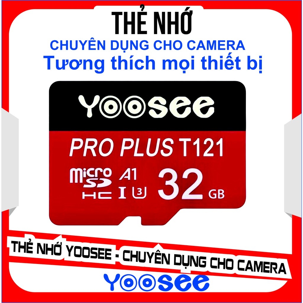THẺ NHỚ YOOSEE 32G PRO PLUS T121 C10 U3 - hàng nhập khẩu