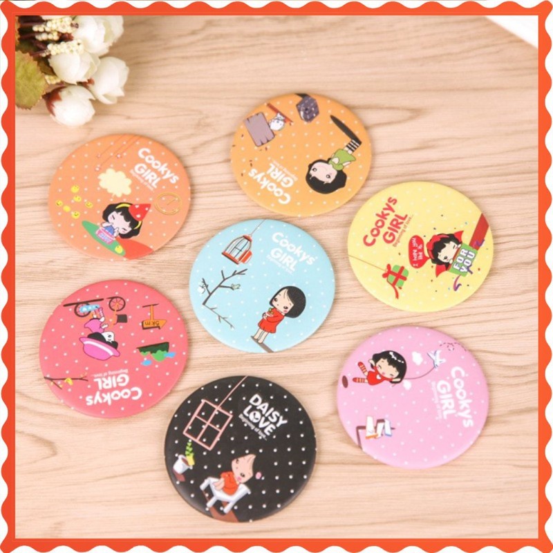 Gương trang điểm mini siêu cute bỏ túi hàn quốc
