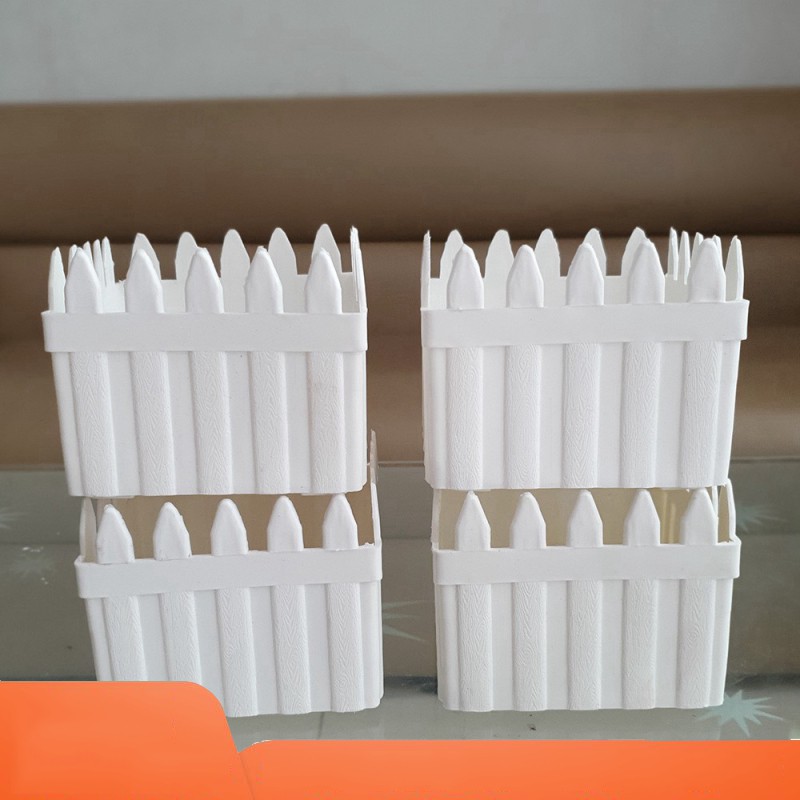 [HCM]Bộ 4 chậu hàng rào trồng hoa vuông nhí 11cm x 11cm x 9cm