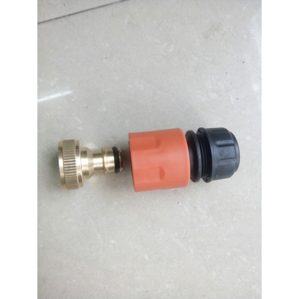 Trọn bộ khớp nối đồng đầu nước vào cho máy rửa xe