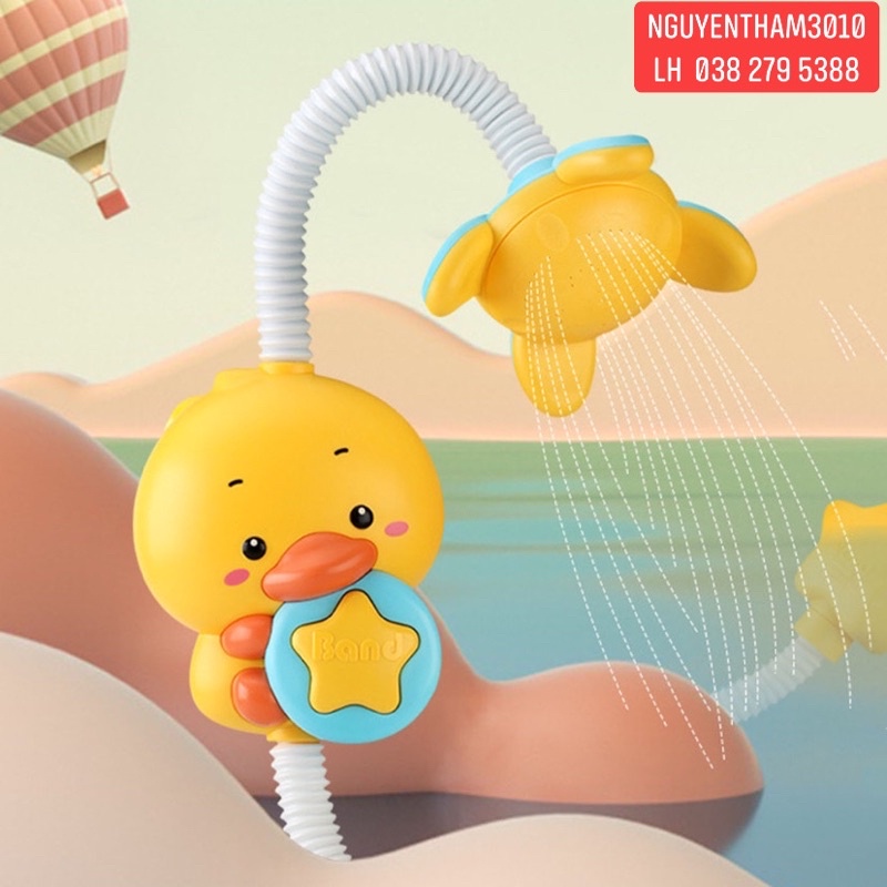 Vòi tắm hoa sen hình vịt, hình gấu koala, đồ chơi nhà tắm cho bé
