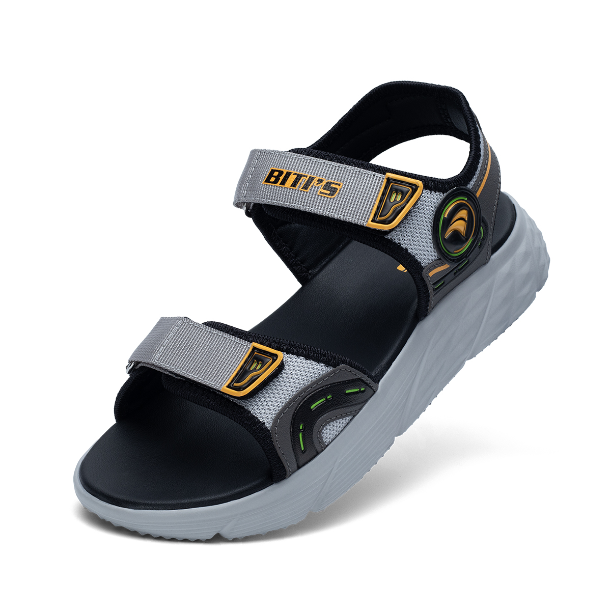   Hoàn Xu  GIÀY SANDAL QUAI HẬU HỌC SINH BÉ TRAI BITI'S BEB005400  ĐEN + XÁM + XANH NHỚT + TRẮNG  - BITIS 