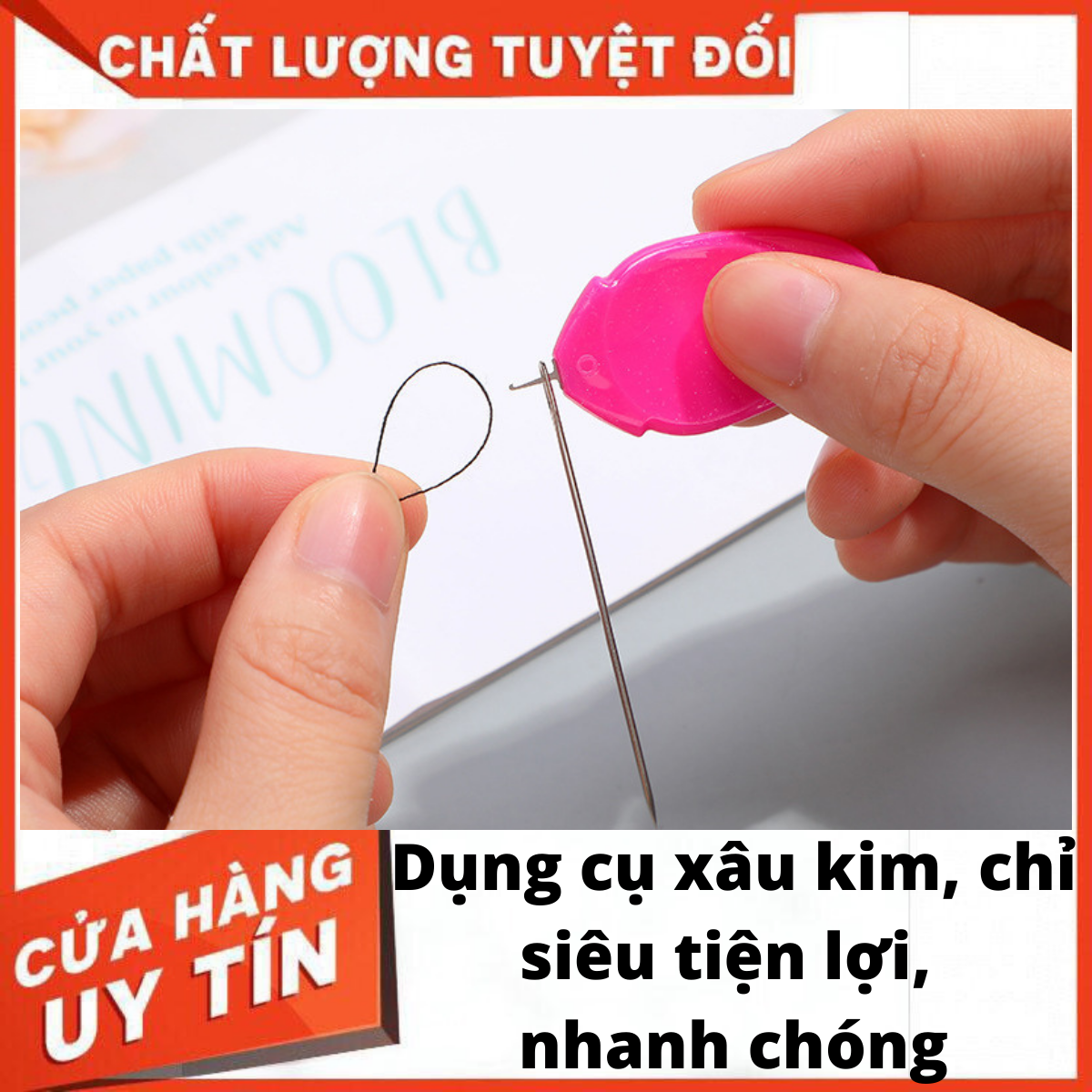 Dụng cụ xỏ kim chỉ tiện lợi may vá