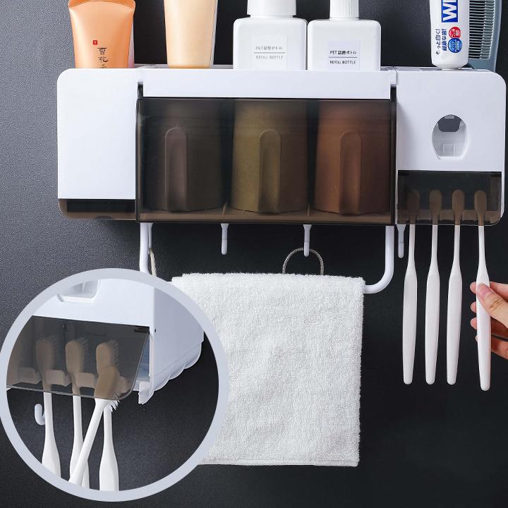 Giá để cốc đánh răng, Hộp đựng kem đánh răng, Giá để bàn chải đánh răng