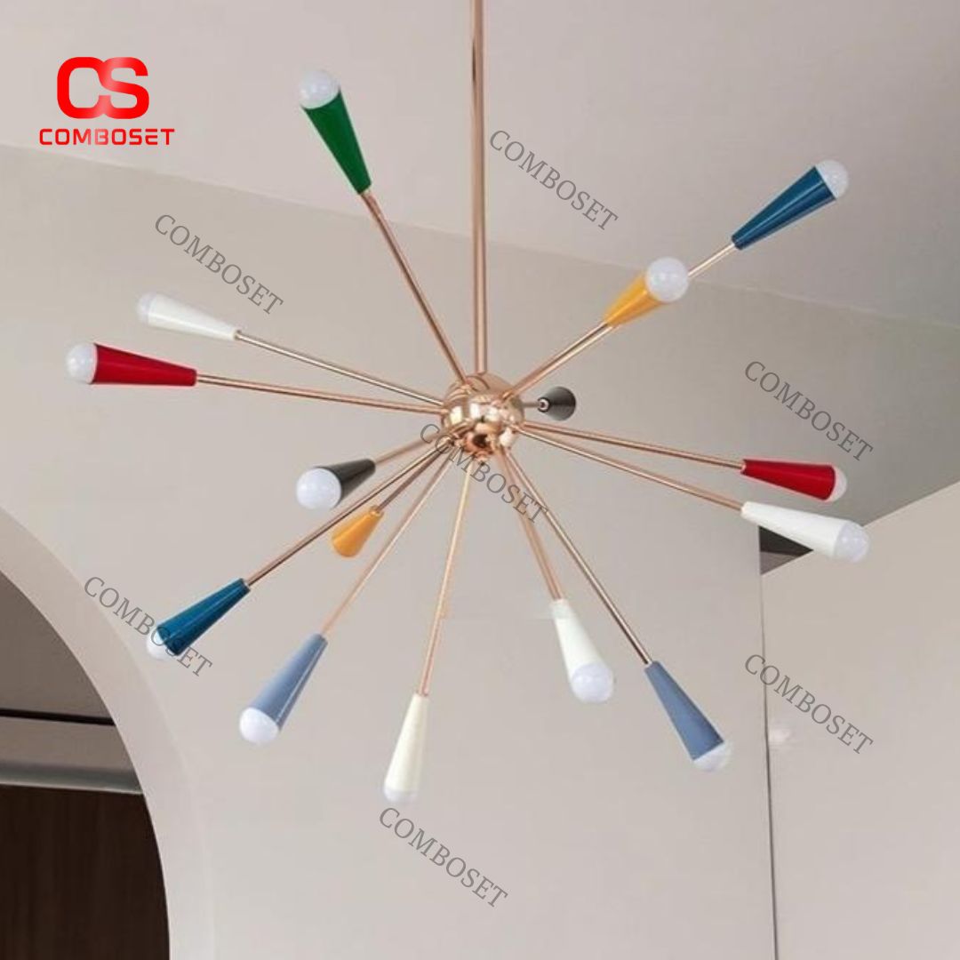 Artistic Multi-Branched Metal Ceiling Light