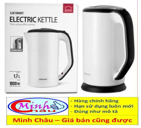 Ấm đun siêu tốc lock&lock electric kettle 1.7l ejk738