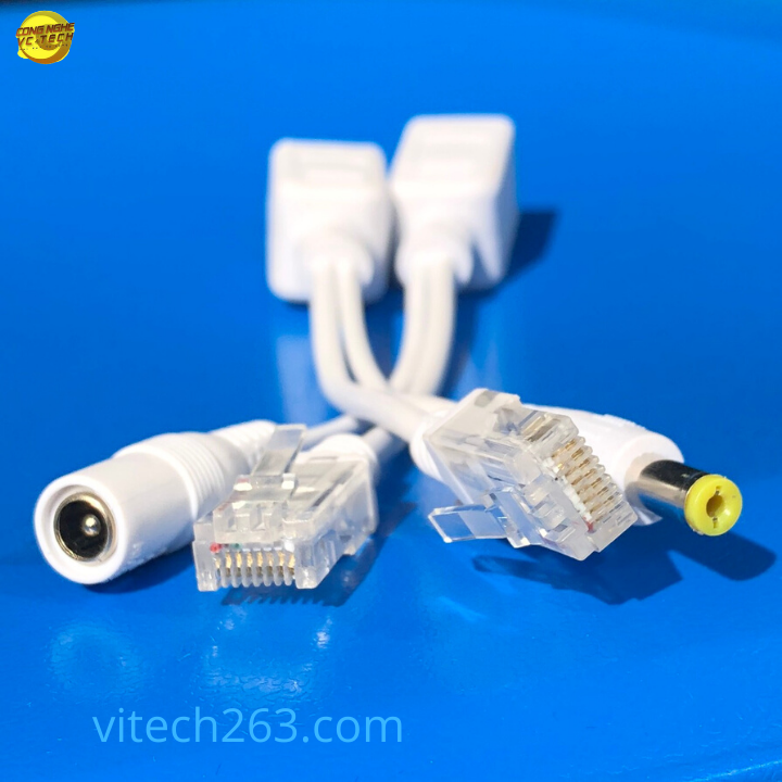 Balun chuyển đổi POE cho Camera IP - Khoảng cách truyền 80M-Jack POE Cấp Nguồn Camera Cặp 2 Cái - Jac Nguồn POE Cho Cam