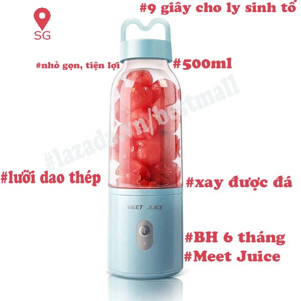 Máy xay sinh tố mini Meet Juice 500ml đa năng - Máy xay sinh tố Meet Juice, máy xay sinh to mini, may say sinh to nhỏ gọn.