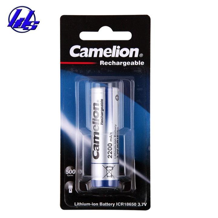 Pin sạc Camelion 18650  lithium 3.7V, 2200mAh - Vỉ 1 viên