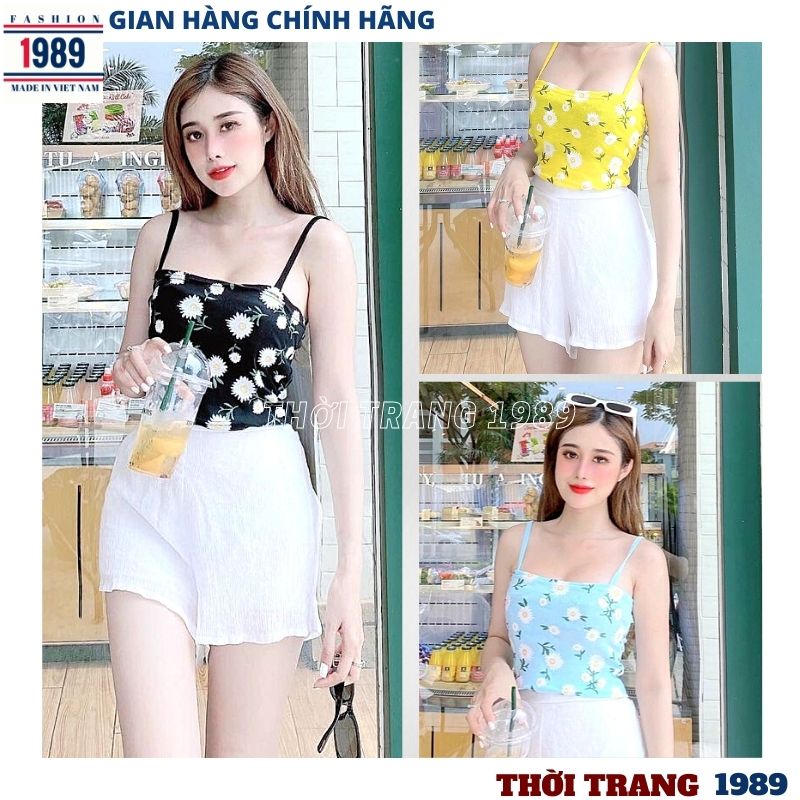 Áo 2 dây hoa cúc -áo 2 dây ,áo hai dây nữ a2d03 ,áo hai dây croptop ,áo 2 dây bản to ,áo 2 dây lụa ,áo 2 dây ren ,áo 2 dây nơ ,thời trang 1898