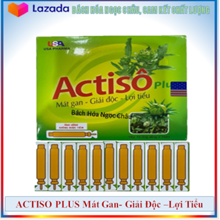 SIRO ACTISO Plus Mát Gan - Giải Độc - Lợi Tiểu Hộp 10 ống