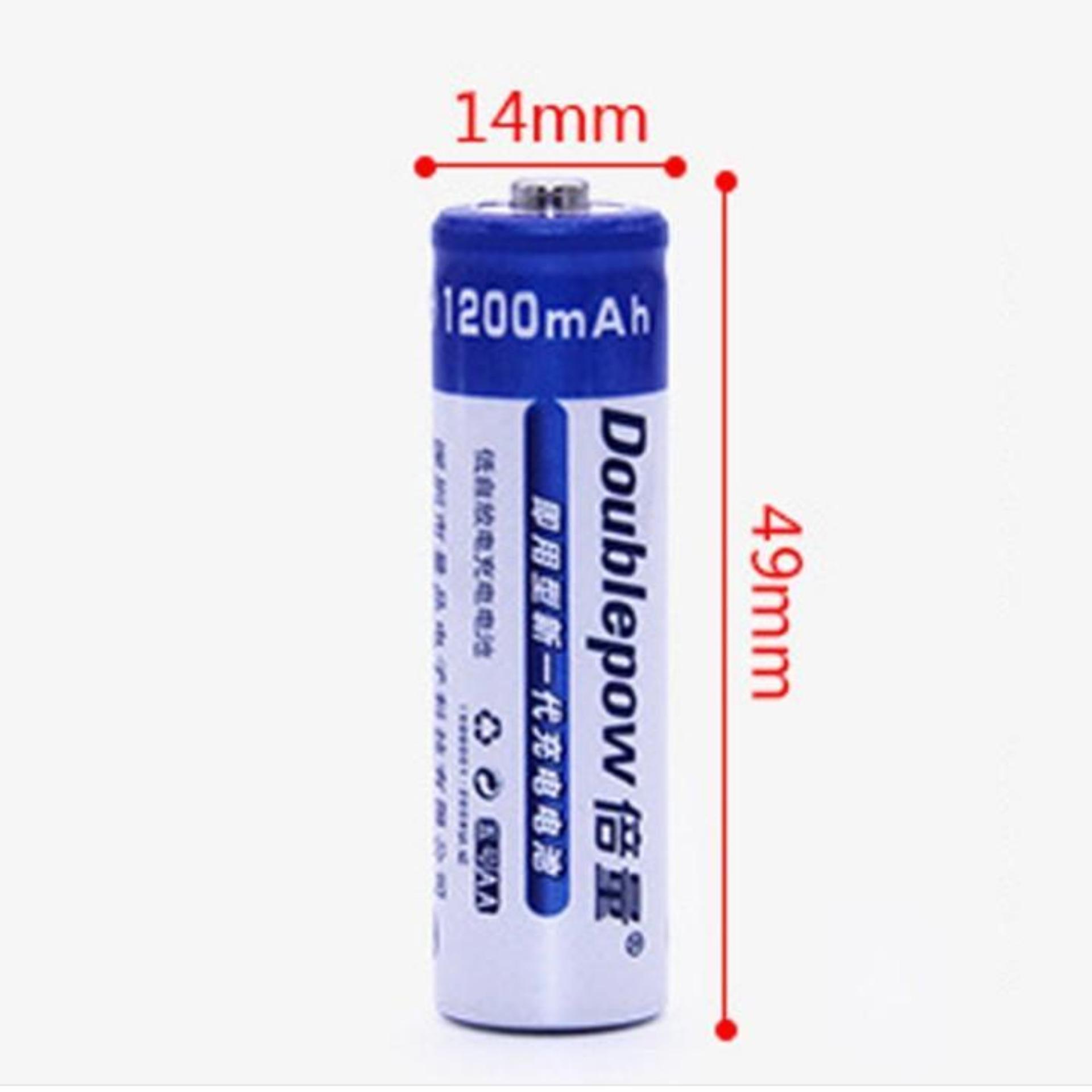 Bộ 4 pin sạc aa doublepow 1200mah
