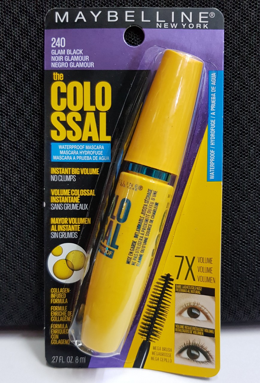 Mascara Maybelline Colossal Volum Express 7x, 8ml, 240 và 241, Mỹ