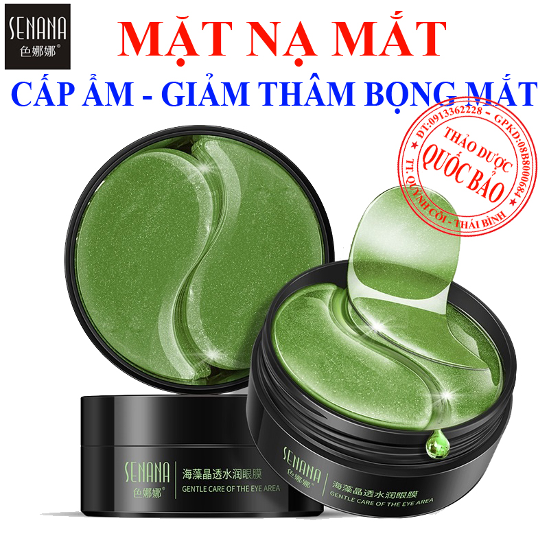 Mặt Nạ Mắt SENANA xanh dưỡng ẩm, cấp ẩm, thư giãn giảm thâm bọng mắt
