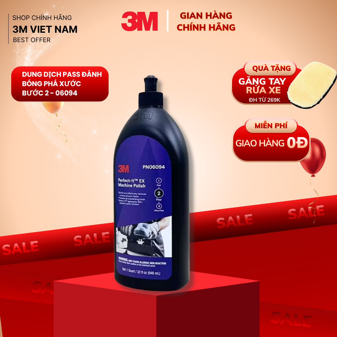 Dung dịch đánh bóng bước 2 3M™ - PN06094 Perfect-It(TM) EX Machine Polish