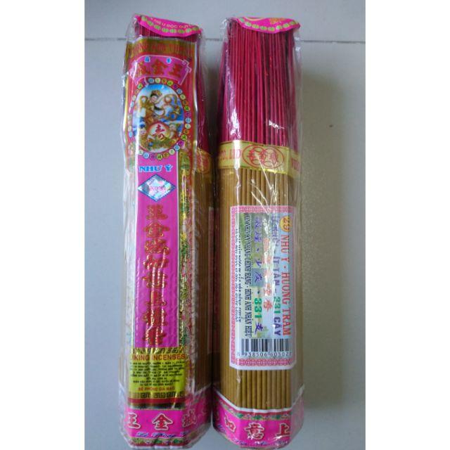 Nhang Thơm Như Ý Loại 4 Tấc - Vương Kim Thành [ Ít khói - ít tàn - thơm dịu - 331 cây nhang ]