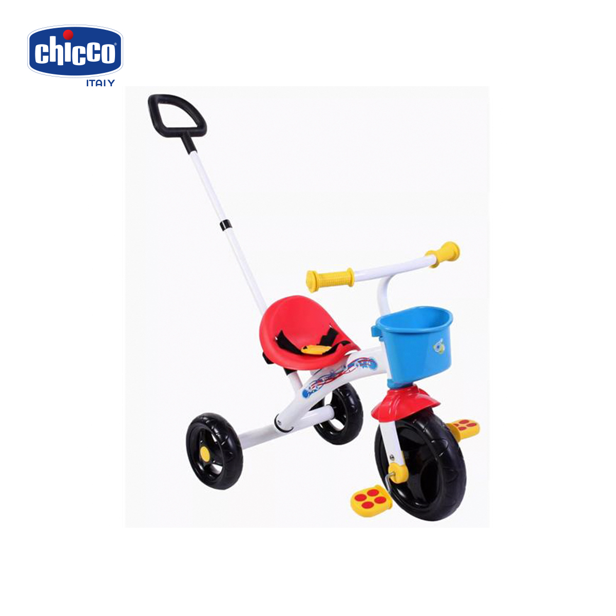 Xe 3 bánh chicco 2 in 1 ugo màu trắng