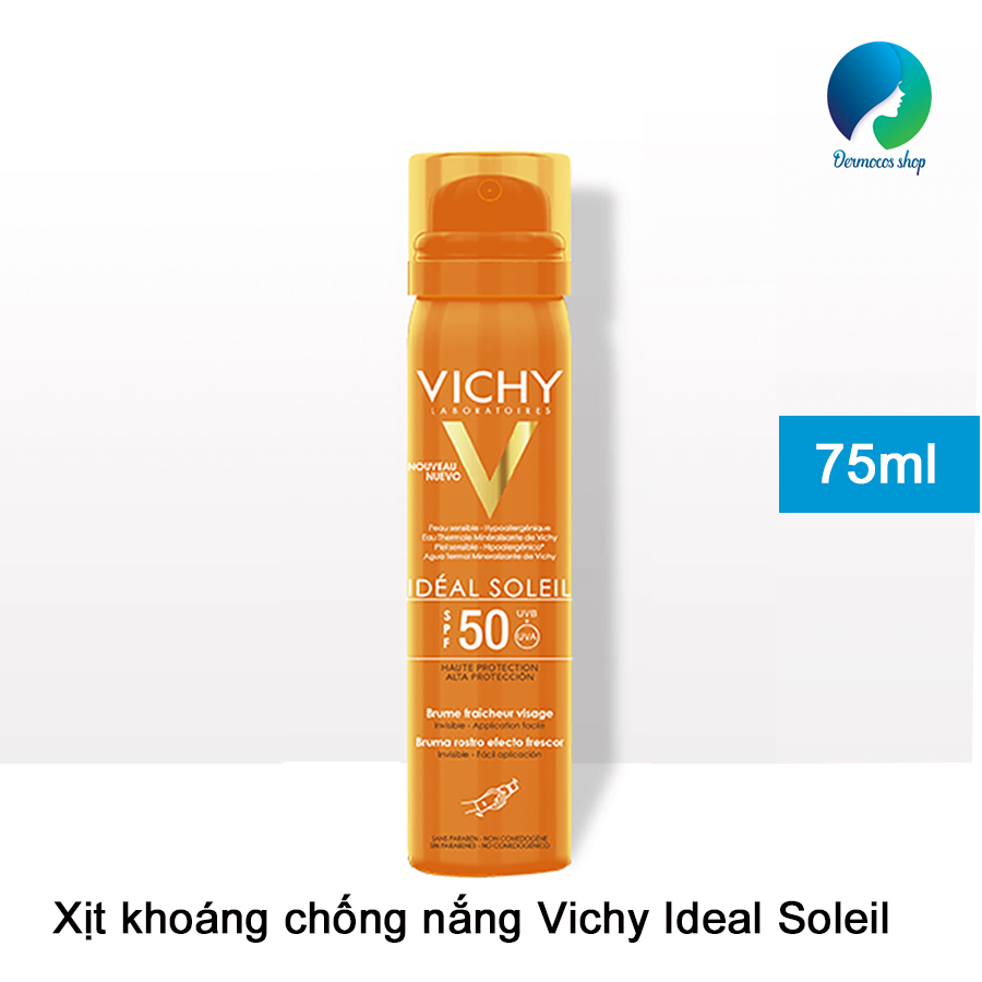 Xịt khoáng chống nắng Vichy Ideal Soleil SPF50 UVB & UVA 75ml – DMCMP124