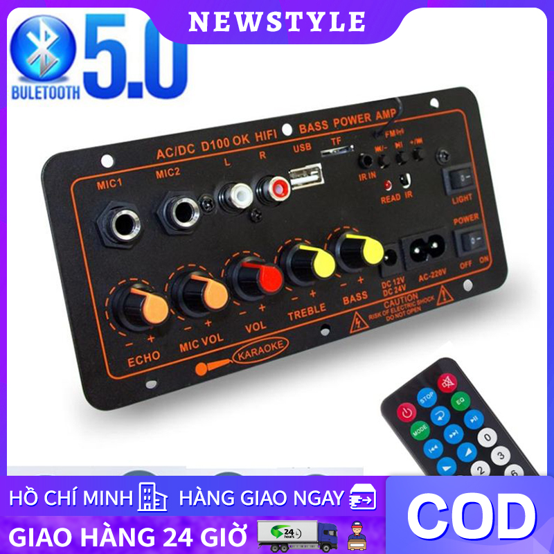 Bluetooth 5.0,bảng khuếch đại âm thanh-bảng mạch khuếch đại âm thanh bluetooth bộ khuếch đại âm thanh stereo hifi, điện kỹ thuật số amp ac 220v 12v 24v loa siêu trầm d100w
