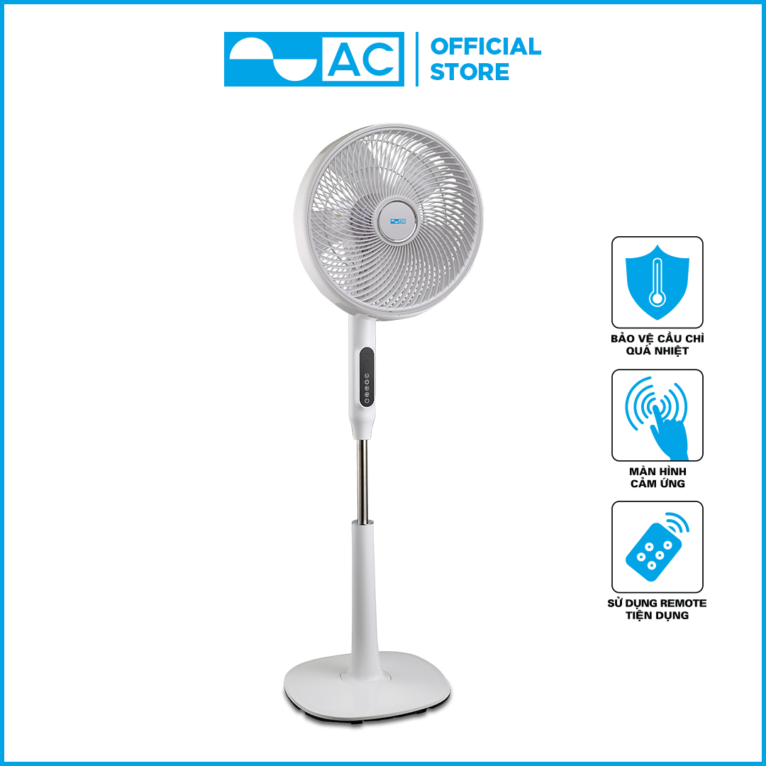 Quạt đứng ac asf01d145 công suất 16w, động cơ dc inverter