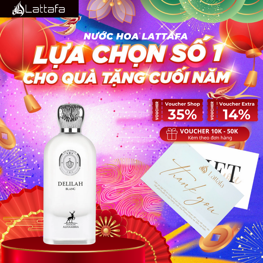 Nước Hoa Nữ Maison Alhambra By Lattafa Delilah Blanc EDP 100ml - Cuốn hút Dễ chịu Hấp dẫn