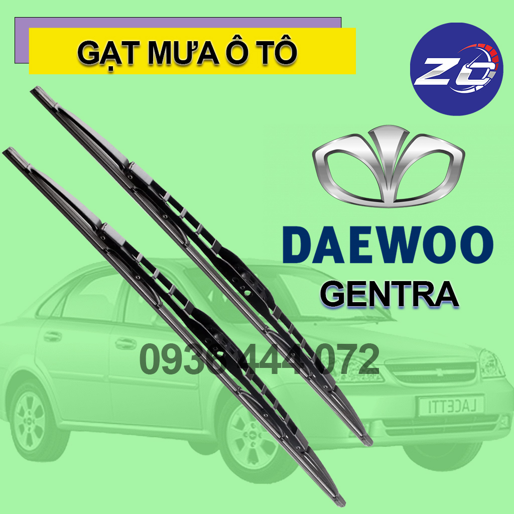 Cặp cần gạt mưa khung xương, chổi gạt mưa xe Daewoo Gentra gạt kính xe oto 4,5,7 chỗ xe tải, thanh gạt nước mưa gạt nước kính ô tô