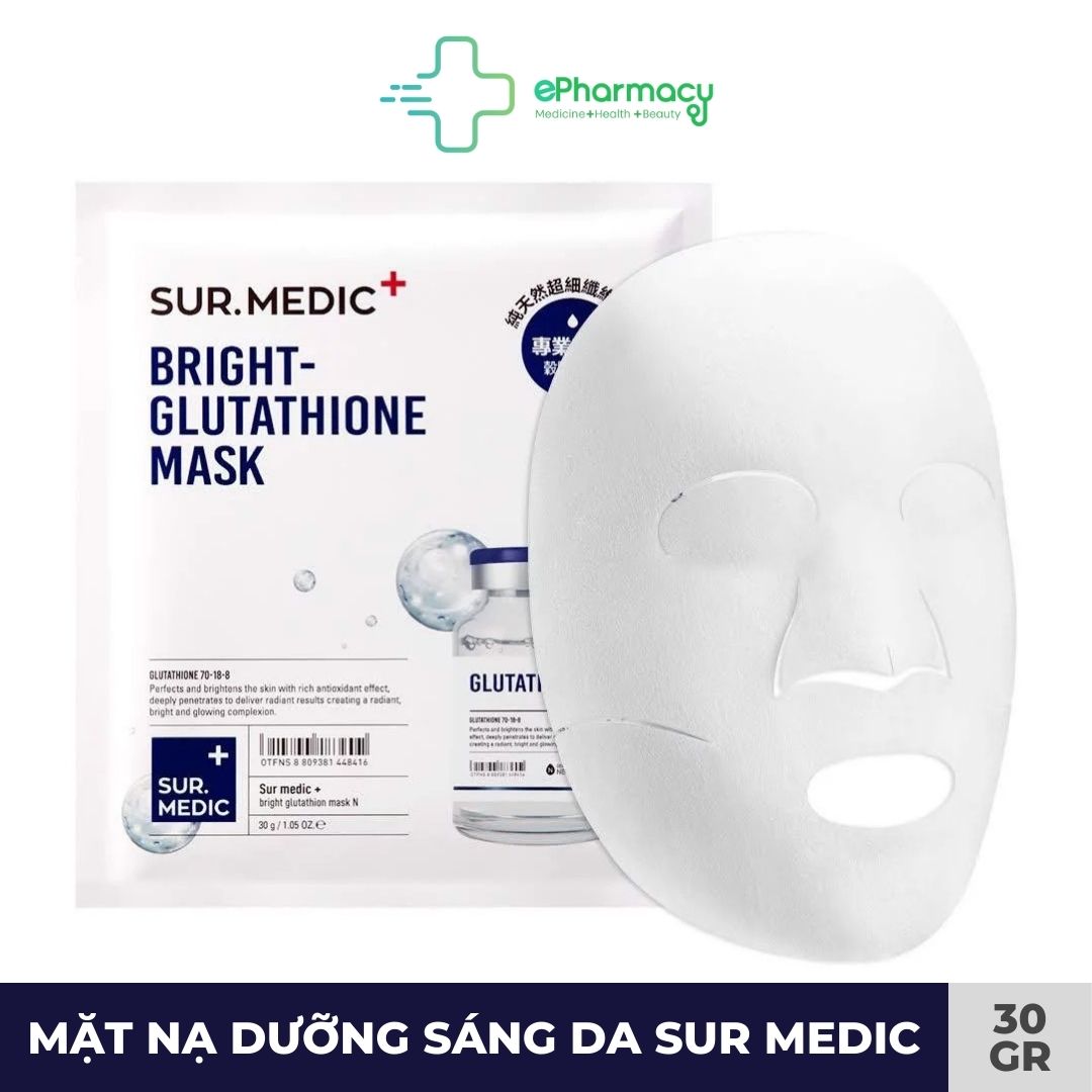 Mặt nạ Sur Medic Glutathione Mask Hàn Quốc dưỡng da trắng sáng